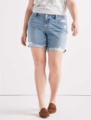 Lucky Brand + Georgia Mid Rise Roll Up Short