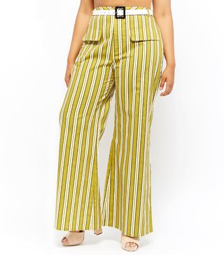 Forever 21 + Striped Wide-Leg Pants
