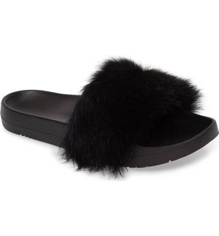 Ugg + Royale Genuine Shearling Slide Sandals