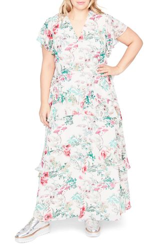 Rachel Rachel Roy + Ruffle Floral Maxi Dress