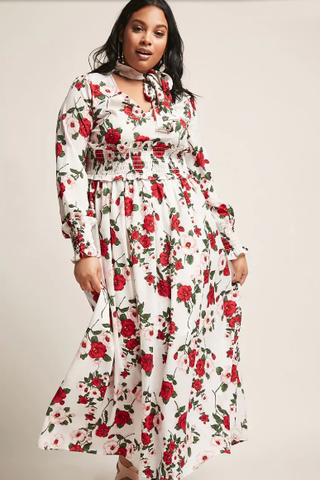 Forever 21 + Floral Bow Maxi Dress
