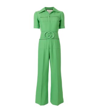 Gucci + Belted Cady Jumpsuit