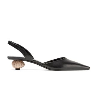 Loewe + Leather Slingback Pumps