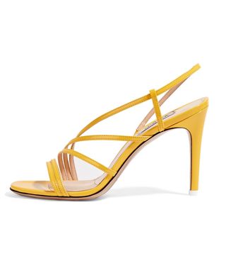 Attico + Baby Patent-Leather Slingback Sandals