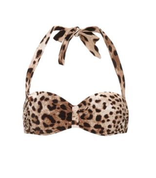 Dolce & Gabbana + Leopard-Print Bikini Top