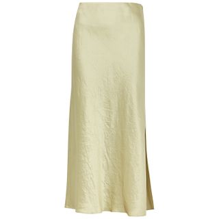 Vince + Sage Satin Midi Skirt