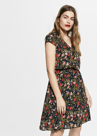 Violeta by Mango + Floral Print Dress