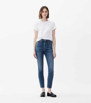 Citizens of Humanity + Olivia High Rise Slim Ankle Jeans in Solo