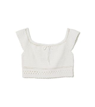 H&M + Crocheted Off-the-Shoulder Top