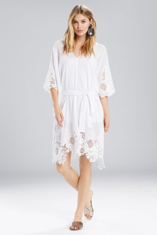 Natori + Lucia Caftan With Tie and Lace