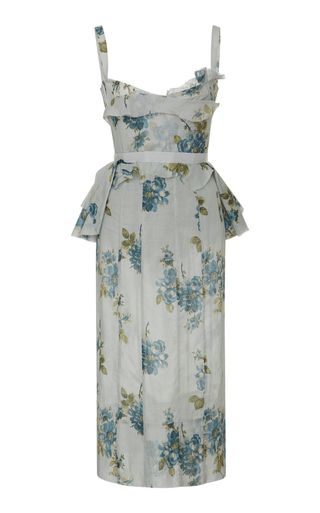 Brock Collection + Dailey Floral-Print Cotton Midi Dress