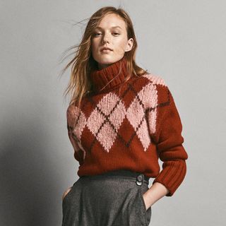 Massimo Dutti + Limited Edition Intarsia Wool Sweater