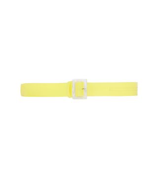 Tibi + PVC Yellow 1.25 Inch Belt in Yellow