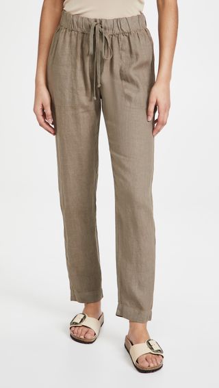 Enza Costa + French Linen Easy Pants