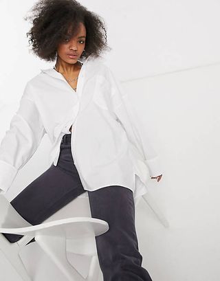 ASOS Design + Super Oversized Relaxed Cotton Dad Shirt