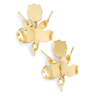 Lele Sadoughi + Golden Lily Drop Earrings