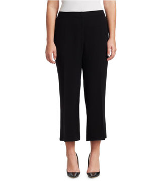 Lafayette 148 New York + Plus Size Finesse Crepe Cropped Manhattan Flare Pants