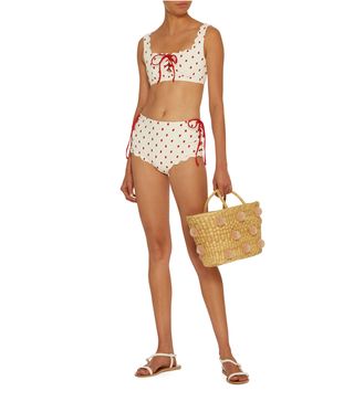 Marysia Swim + Palm Springs Tie Bikini Top