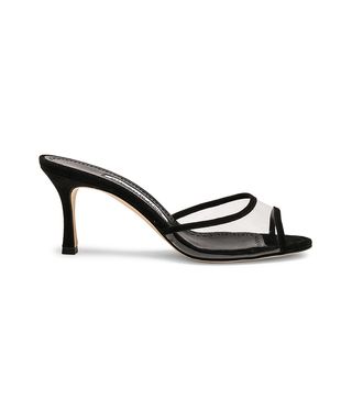 Manolo Blahnik + PVC Sissavy Sandals