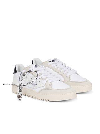 Off-White + 5.0 Suede-Trimmed Sneakers