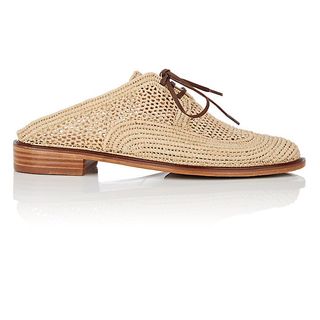 Robert Clergerie + Jaly Raffia Mules