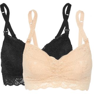 Cosabella + Never Say Never Mommie Set of Two Stretch-Lace Nursing Bras