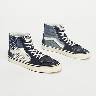 Vans + Sk8-Hi Denim Patchwork Sneaker
