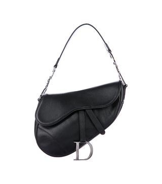 Christian Dior + Leather Saddle Bag