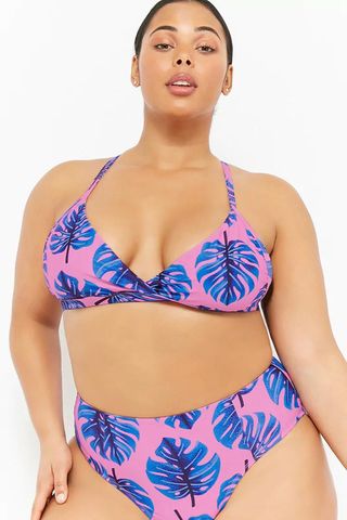 Forever 21 + Kulani Kinis Palm Leaf Bikini Top