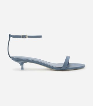 Charles Keith + Ankle Strap Kitten Heel Sandals