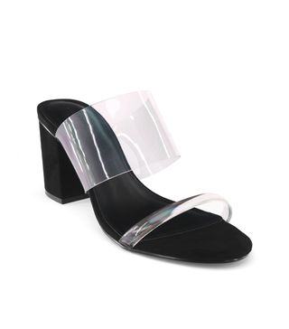 Who What Wear + Rumor Translucent Heeled Slide Sandals