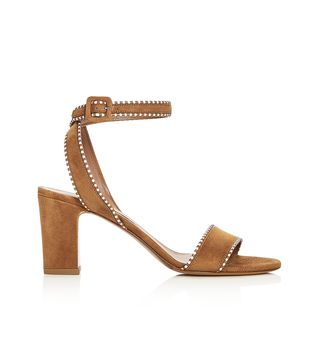 Tabitha Simmons + Leticia Suede Ankle Strap High Heel Sandals