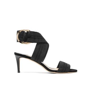 Jimmy Choo + Bailey 65 Canvas And Leather Sandals