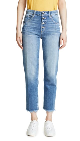 Paige + High Rise Sarah Straight Jeans