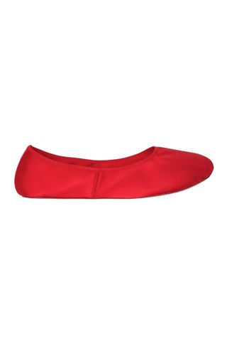 Macgraw + Satin House Slipper in Red