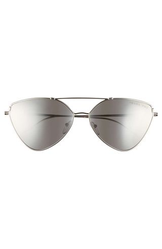 Prada + Polarized Oversized Aviator Sunglasses