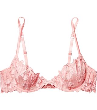 Fleur du Mal + Lily Embroidered Lace and Stretch-Tulle Underwired Bra