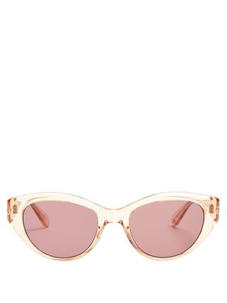Garrett Leight California Optical + Del Rey Round-Frame Cat-Eye Sunglasses