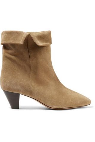 Isabel Marant + Dyna Suede Ankle Boots