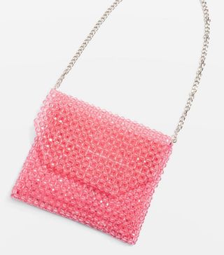 Topshop + Beaded Shoulder Bag