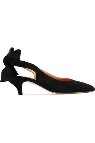 Ganni + Sabine Suede Slingback Pumps