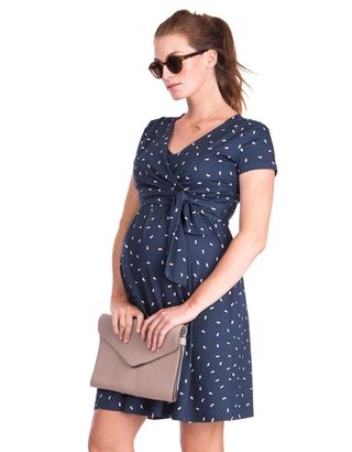 Seraphine + Polka Dot Maternity & Nursing Wrap Dress