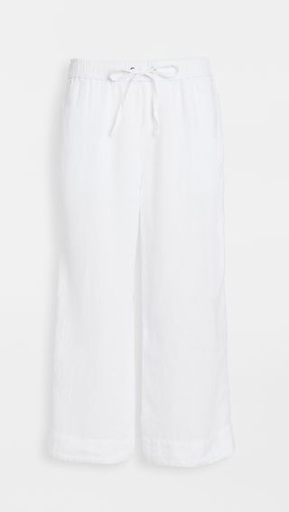 James Perse + Linen Cropped Pants