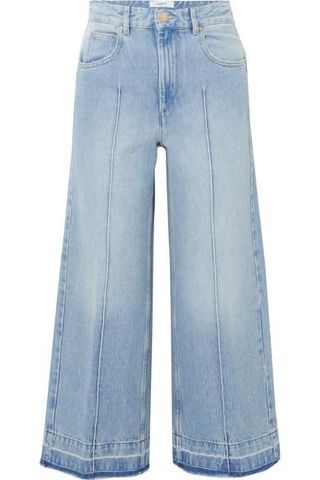 Étoile Isabel Marant + Cabrio Cropped High-Rise Wide-Leg Jeans