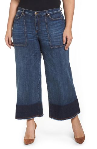 Ashley Graham x Marina Rinaldo + Idioma Super Stretch Wide Leg Jeans