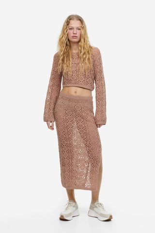 H&M + Hole-Knit Skirt