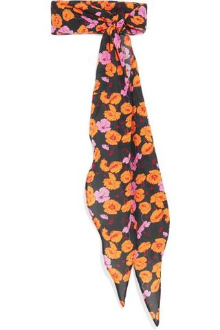 Magda Butrym + Hubei Floral-Print Silk-Crepe Scarf