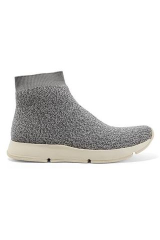 Vince + Tyra Stretch-Knit High-Top Sneakers