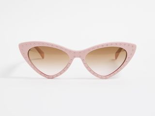 Moschino + Pointed Cat Eye Sunglasses