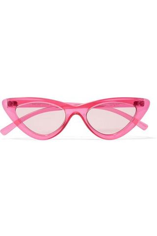 Le Specs x Adam Selman + The Last Lolita Cat-Eye Acetate Sunglasses